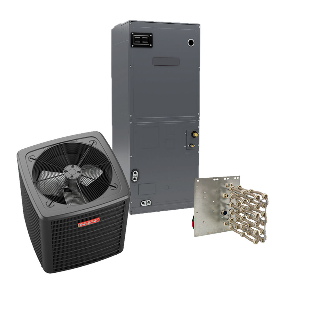 Goodman - 15 SEER2 - 1.5 Ton - Single-Stage Heat Pump System with 18K-24k Air Handler With Install