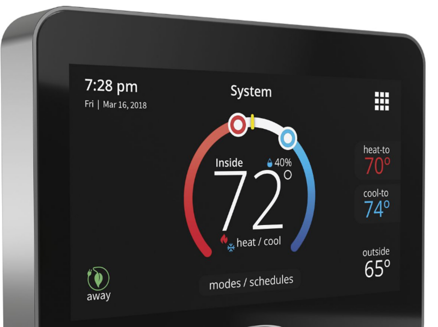 Lennox M30, Touchscreen Smart Programmable Thermostat