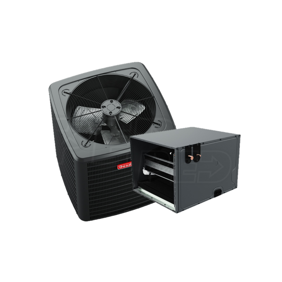 Goodman - 3-Ton - 14.3 SEER2 - Single-Stage - Condenser and Horizontal Coil Bundle With Install