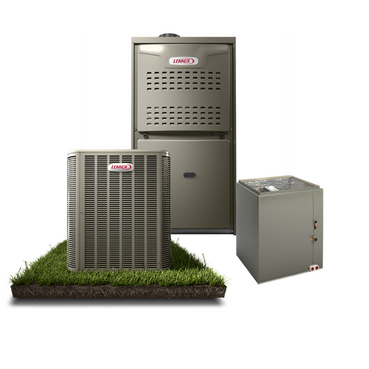 Lennox - 14.3 SEER2 - 2 -Ton - Single-Stage Gas System with Variable Speed 80% Furnace - Horizontal With Install